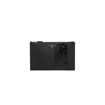 PRADA SAFFIANO LEATHER CLUTCH 2NG005 (28*18cm) 